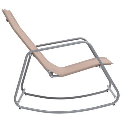 vidaXL Záhradná hojdacia stolička sivohnedá 95x54x85 cm textilén