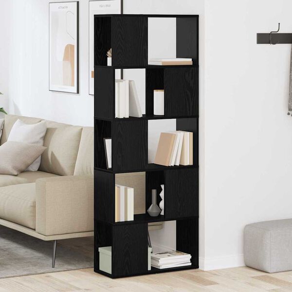 vidaXL Zostava TV skriniek Čierna 60 x 24 x 156 cm Kompozitn&eacute; drevo