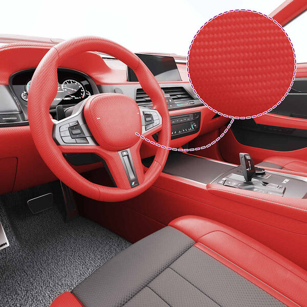 vidaXL F&oacute;lia na automobily 4D červen&aacute; 100x150 cm