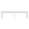 vidaXL 2-miestna z&aacute;hradn&aacute; lavica biela 159,5x44x45 cm mas&iacute;vna borovica