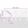 vidaXL Stĺp na plot. Siv&aacute; 50 x 0,4 m (36 mm sieť) Ocel a PVC