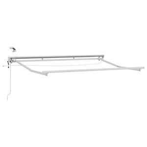vidaXL Elektrick&aacute; Mark&iacute;za s LED Biely 2,5 x 2 m Hlin&iacute;k