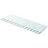 vidaXL Poličky 2 ks panel z priehľadn&eacute;ho skla 100x30 cm