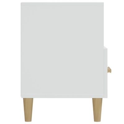 vidaXL TV stolík biely 102x36x50 cm spracované drevo