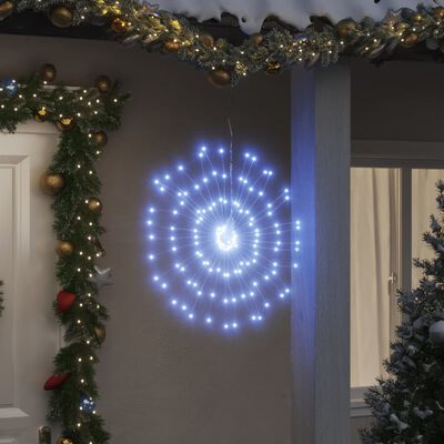vidaXL Vianočná svietiaca hviezda 140 LED 8 ks studené biele 17 cm