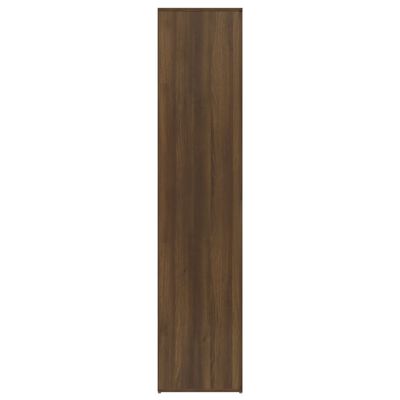 vidaXL Botník hnedý dub 80x39x178 cm spracované drevo
