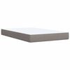 vidaXL Boxspring posteľ s matracom sivohned&aacute; 120x190 cm l&aacute;tka