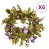 vidaXL Kvetinov&eacute; girlandy 6 ks, svetlofialov&eacute; 215 cm
