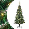 vidaXL Umel&yacute; predsvieten&yacute; vianočn&yacute; stromček Zelen&aacute; 180 cm PVC a kov
