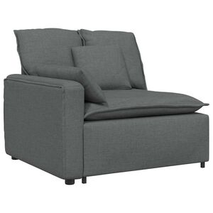 vidaXL Modulov&aacute; opierka na ruky s vank&uacute;&scaron;mi, tmavosiv&aacute;, 100 cm