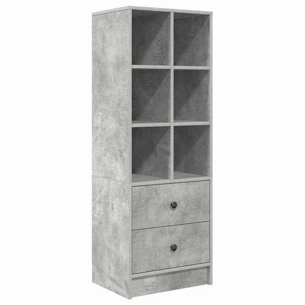 vidaXL Highboard so zásuvkou Betónová šedá 45,5 x 34 x 127 cm