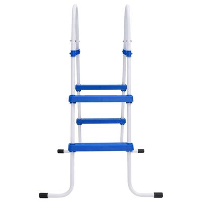 vidaXL Bazénový rebrík modro-biely 84 cm oceľ