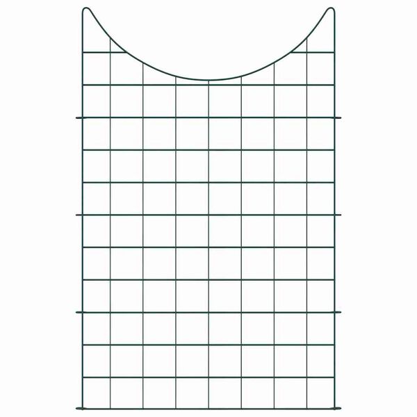 vidaXL Sada plotu pre rybn&iacute;k 8 pcs Zelen&aacute; 50 x 80 cm Oceľ