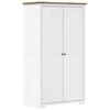 vidaXL &Scaron;atn&iacute;k BODO biely a hned&yacute; 99x53,5x173 cm mas&iacute;vna borovica