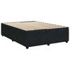 vidaXL Posteľn&yacute; r&aacute;m boxspring s matracom čierny 140x190 cm zamat