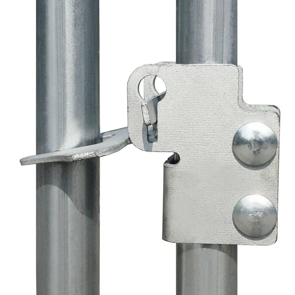 vidaXL Vonkaj&scaron;ia klietka pre sliepky 2x2x1,92 m, pozinkovan&aacute; oceľ