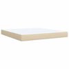 vidaXL Posteľn&yacute; r&aacute;m boxspring s matracom kr&eacute;mov&yacute; 180x200 cm l&aacute;tka