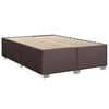 vidaXL Boxspring posteľ s matracom tmavohned&aacute; 160x200 cm l&aacute;tka