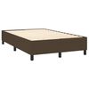vidaXL Boxspring posteľ s matracom tmavohned&aacute; 120x200 cm l&aacute;tka