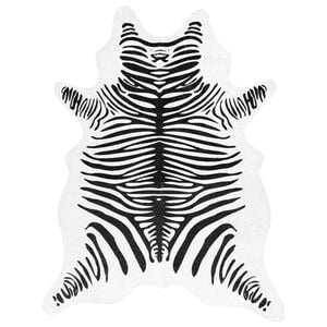 vidaXL Koberec čiernobiely 120x170 cm zebra um&yacute;vateľn&yacute;