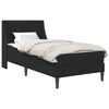 vidaXL R&aacute;m postele s matracom Čierna 90 x 190 cm Zamat