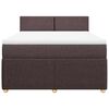 vidaXL Boxspring posteľ s matracom tmavohned&aacute; 140x190 cm l&aacute;tka