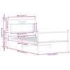 vidaXL Posteľn&yacute; r&aacute;m bez matraca dub sonoma 107x203 cm kompozitn&eacute; drevo