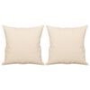 vidaXL 2-miestna pohovka s vankúšmi béžová 120 cm mikrovlákno