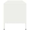 vidaXL TV skrinka biela 101,5x39x43,5 cm oceľ valcovan&aacute; za studena