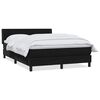 vidaXL Posteľn&yacute; r&aacute;m boxspring s matracom čierny 140x210 cm zamat