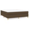 vidaXL Boxspring posteľ s matracom tmavohned&aacute; 180x200 cm l&aacute;tka