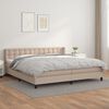 vidaXL Boxspring posteľ s matracom kapuč&iacute;nov&aacute; 200x200 cm umel&aacute; koža