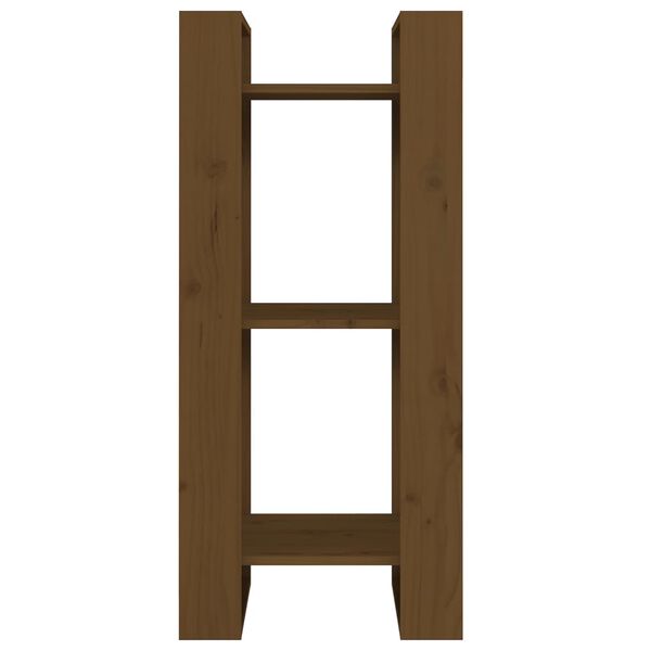 vidaXL Knižnica/deliaca stena medovohned&aacute; 41x35x91 cm mas&iacute;vne drevo