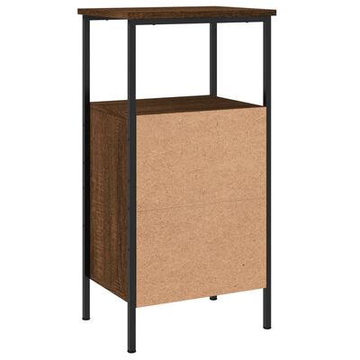 vidaXL Nočný stolík hnedý dub 41x31x80 cm kompozitné drevo