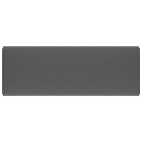 vidaXL Luxusn&eacute; um&yacute;vadlo, prepad, matn&eacute; tmavosiv&eacute; 41x41 cm, keramika