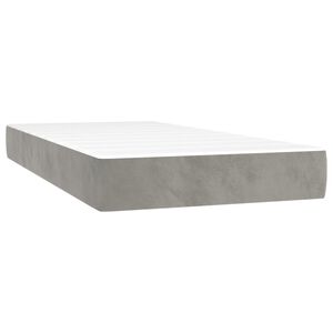 vidaXL Matrac s ta&scaron;tičkov&yacute;mi pružinami stredn&aacute; tvrdosť bledosiv&yacute; 80x200x20 cm zamat