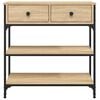 vidaXL Konzolov&yacute; stol&iacute;k dub sonoma 72,5x25x75 cm kompozitn&eacute; drevo