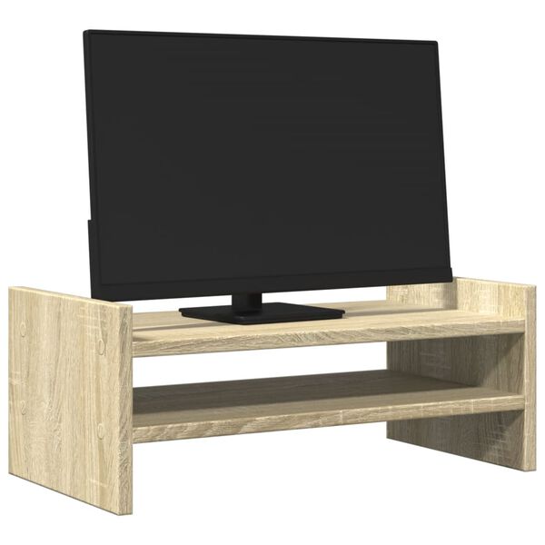 vidaXL Stojan na monitor dub sonoma 50x27x20 cm kompozitn&eacute; drevo