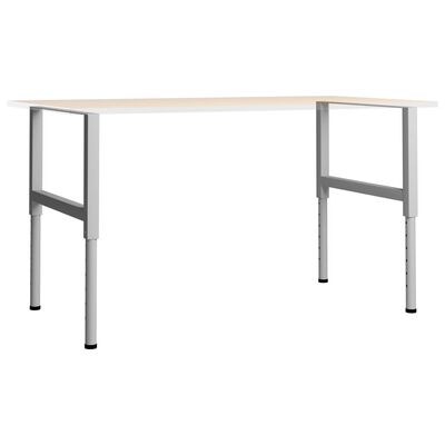 vidaXL Rámy na pracovné stoly 2 ks kovové 85x(69x95,5) cm sivé