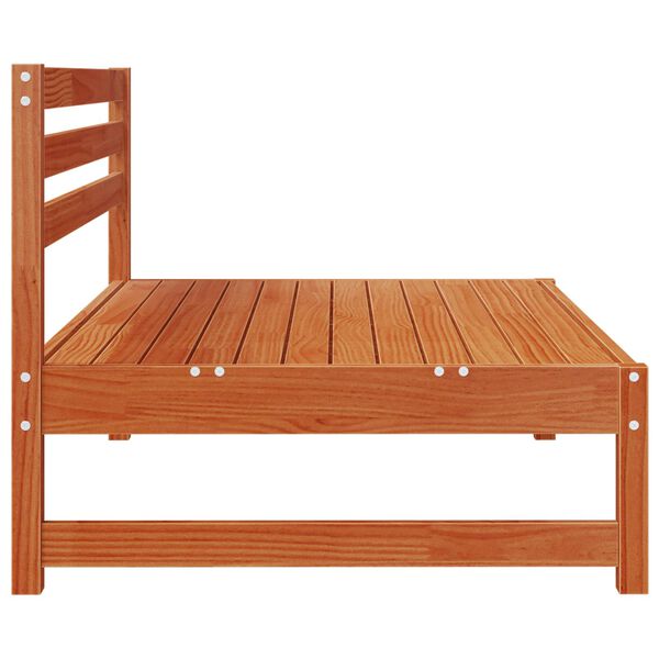 vidaXL Stredn&yacute; gauč do z&aacute;hrady Mas&iacute;vna borovica Voskov&aacute; Hned&aacute;