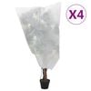 vidaXL Fl&iacute;sov&eacute; kryty na rastliny so &scaron;n&uacute;rkou 4 ks 70 g/m&sup2; 0,8x1,2 m