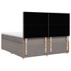 vidaXL Boxspring posteľ s matracom sivohned&yacute; 200x200 cm l&aacute;tka