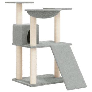 vidaXL &Scaron;krabadlo pre mačky so sisalov&yacute;mi stĺpikmi bledosiv&eacute; 83 cm