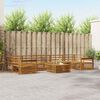 vidaXL Z&aacute;hradn&aacute; s&uacute;prava gaučov 8 pcs Pr&iacute;rodn&aacute; Pevn&eacute; ak&aacute;ciov&eacute; drevo