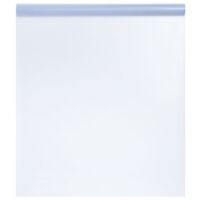 vidaXL Okenná fólia statická matná transparentná sivá 45x1000 cm PVC