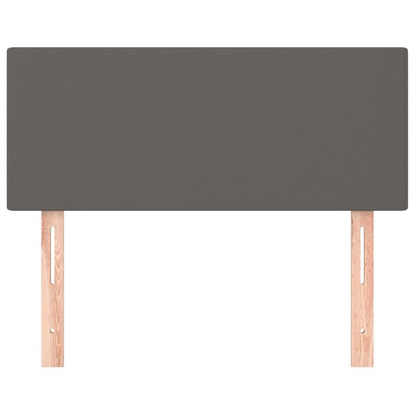 VidaXL Čelo postele sivé 80x5x78/88 cm umelá koža