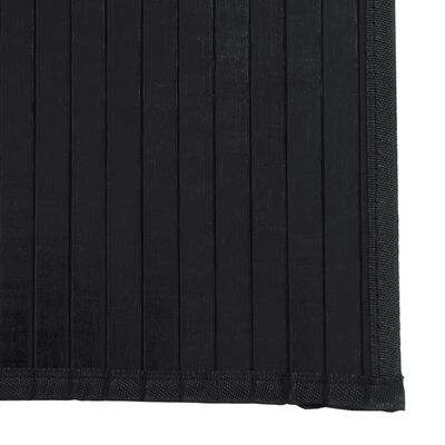 vidaXL Koberec obdĺžnikový čierny 60x400 cm bambus