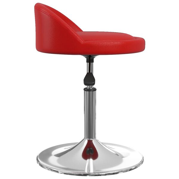 vidaXL Barov&aacute; stolička v&iacute;novo-červen&aacute; umel&aacute; koža