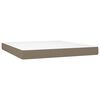 vidaXL Posteľn&yacute; r&aacute;m boxspring s matracom sivohned 180x200 cm l&aacute;tka