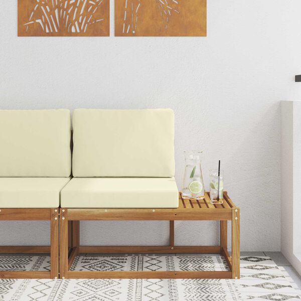 vidaXL Vonkaj&scaron;ia koncov&aacute; pohovka s vank&uacute;&scaron;om Pr&iacute;rodn&aacute; 91 x 63 x 73 cm